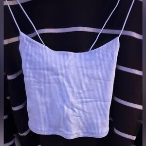 Garage Blue Ribbed Camisole